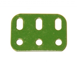 103h Flat Girder 3 Hole Green