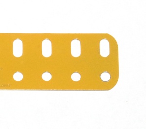 103c Flat Girder 9 Hole UK Yellow Repainted