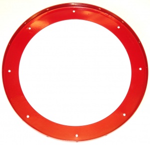 167b Large Flanged Ring Red