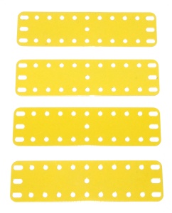 189 Flexible Plate 11x3 French Yellow Original x4