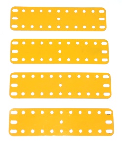 189 Flexible Plate 11x3 UK Yellow Original x4