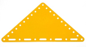 229 Flexible Triangular Plate 11x11 UK Yellow