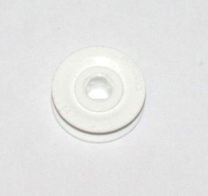 23bp '' Pulley Without Boss White Plastic Triflat Original