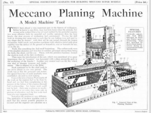 S17 Planing Machine Reprint