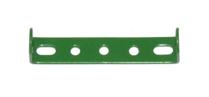 48a Double Angle Strip Slotted 1x5x1 Green