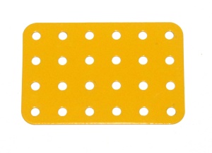 72c Flat Plate 6x4 Hole UK Yellow