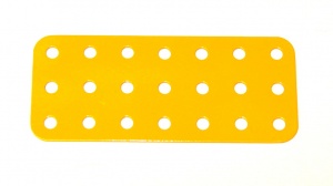 74c Flat Plate 3x7 Hole UK Yellow