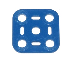 A822 Square Plate 2x2 Blue Plastic Original