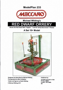 MP233 Red Dwarf Orrery